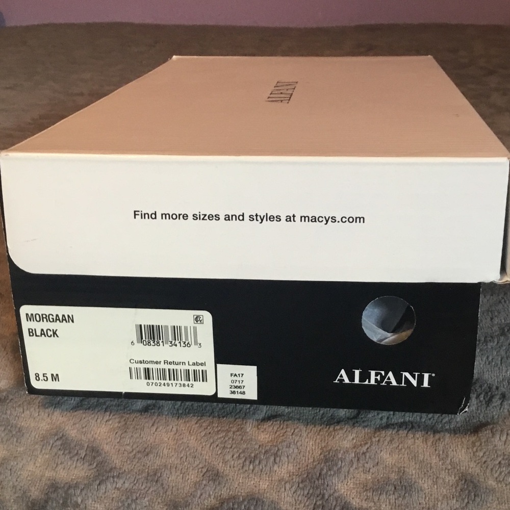 Alfani Black and White Shoe Box